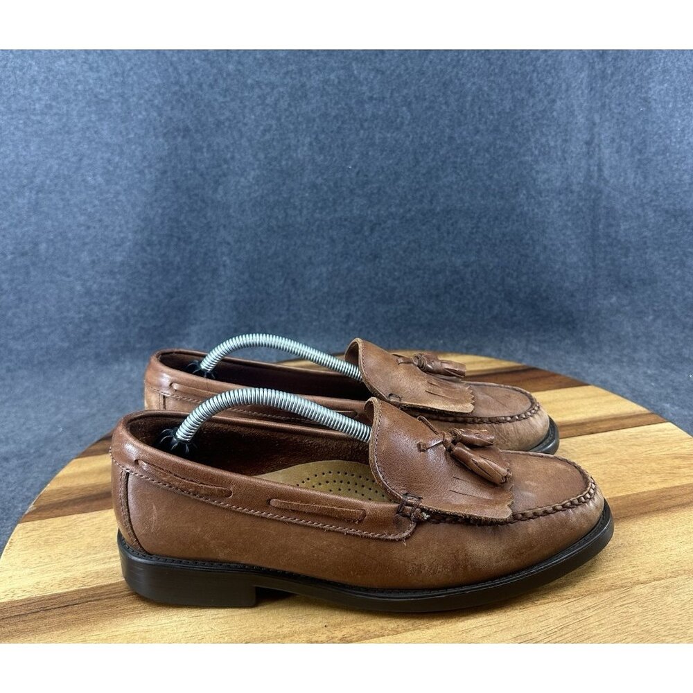 GH Bass Weejuns Marietta II Loafers Womens 8.5M Brown Leather Tassel Kiltie